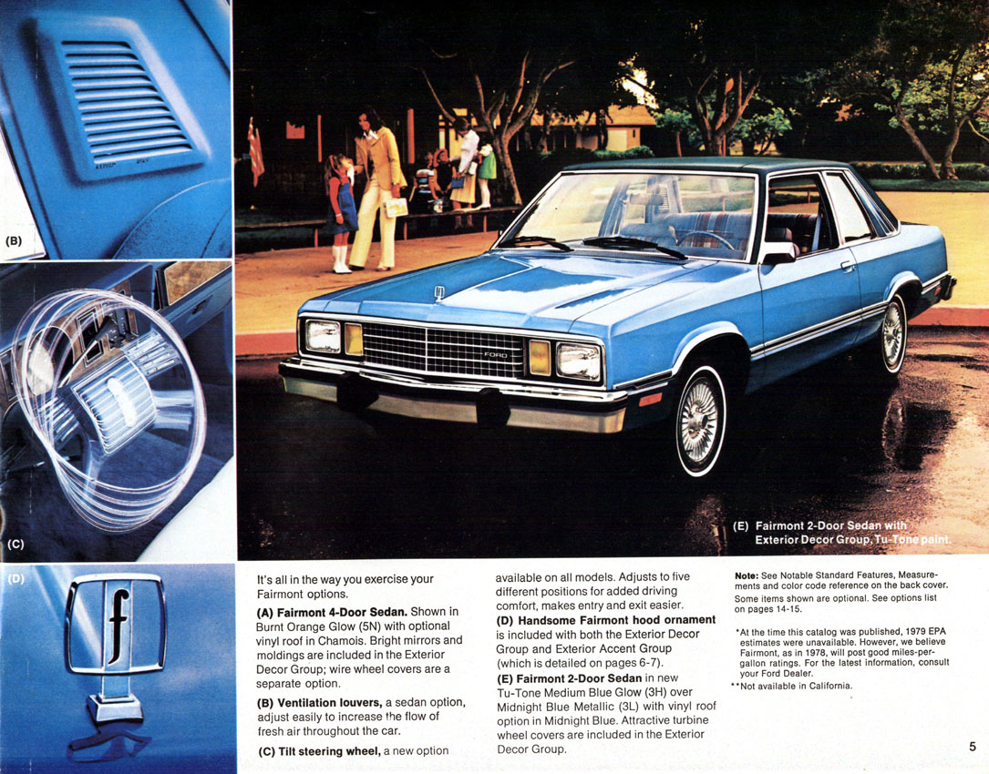 1979 Ford Fairmnot Brochure Page 5